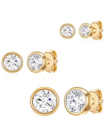 Rafaela Donata Schmuckset Sterling Silber verziert mit Kristallen von Swarovski® in gelbgold