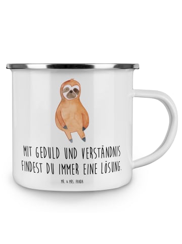 Mr. & Mrs. Panda Becher Konflikte friedlich lösen mit Spruch in Weiß