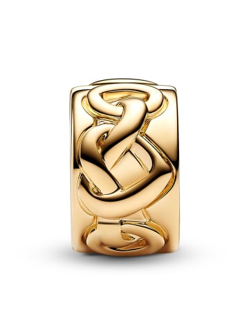 Pandora Clip-Charm Verknotete Herzen Goldfarben