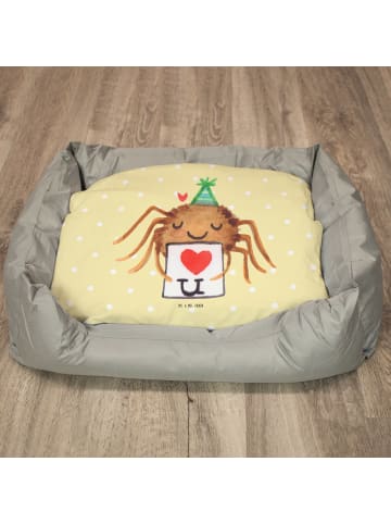 Mr. & Mrs. Panda Katzenkorb Spinne Agathe Brief ohne Spruch in Gelb Pastell