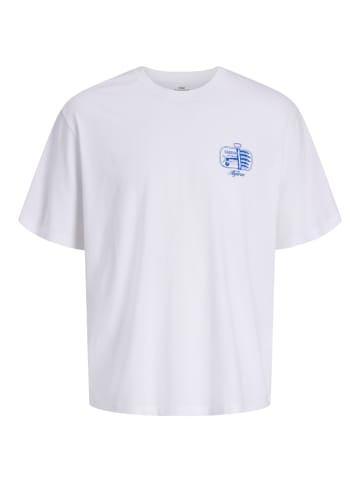 JACK & JONES Junior T-Shirt Kurzarm Jorvacation Bio-Baumwolle in bright white portugal