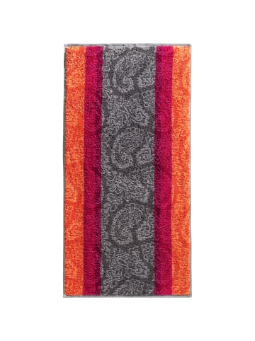 Erwin Müller Duschtuch-Set 2er-Pack Paisley in bordeaux/orange