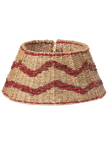 Beliani Weihnachtsbaumkragen HIVER in /Rot - (W) 51 x (H) 24 x (L) 51 cm