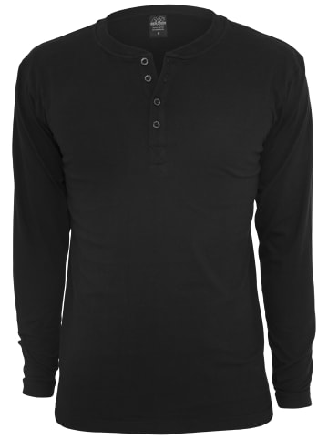 Urban Classics Urban Classics Herren Basic Henley L/S Tee in black
