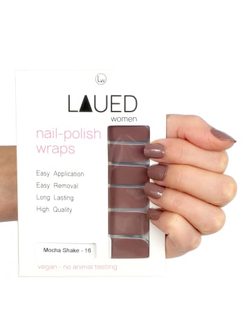 VARGU LAUED vegane Nagelfolien solid brown in Mocha Shake