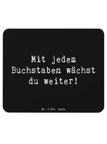Mr. & Mrs. Panda Maus Pad Spruch Schulanfang Inspiration mit Spruch in Schwarz