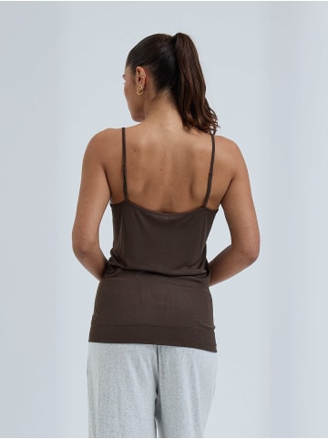 Seamless Basic Top Lace in Umber Brown