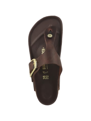 Birkenstock Zehensandale Gizeh Big Buckle geöltes Naturleder in dunkelbraun