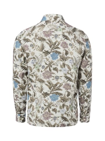 Nils Sundström Freizeithemd in ecru mehrfarbig