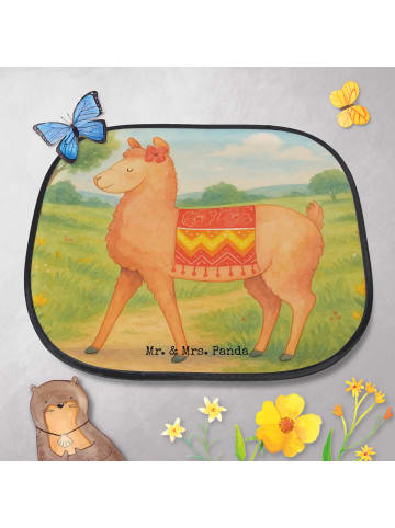 Mr. & Mrs. Panda Sonnenschutz Auto Alpaka Stolz Design ohne Spruch in Weiß