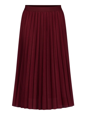 BETTY & CO Midirock mit Plissee in Fall Burgundy