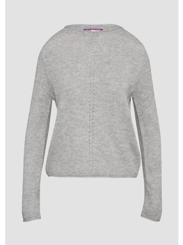 QS Strickpullover in 9400_grau meliert
