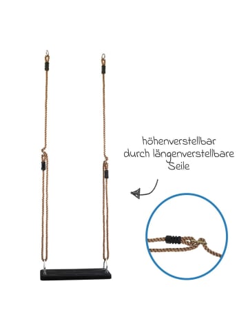 small foot Schaukel bis 100 kg belastbar - Braun in brown