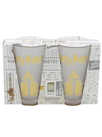 Harry Potter Gläser Set 2-teilig 490ml Trinkgläser Superhelden-Design