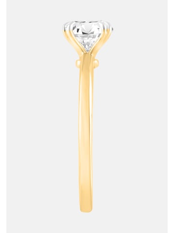 Ethische Diamanten Ring aus 375 Gelbgold mit Lab Grown Diamant