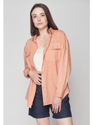 GreenBomb Bluse Basic in Pfirsich