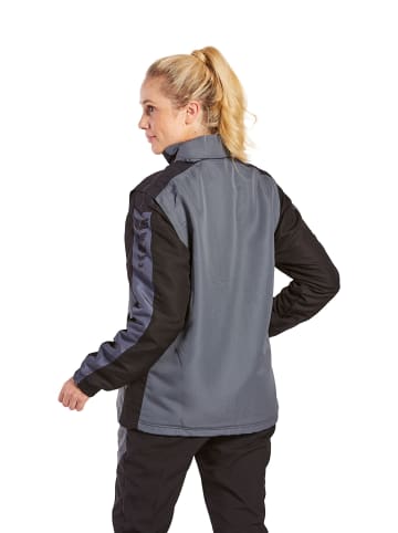 erima Six Wings Jacke mit abnehmbaren Ärmeln in slate grey/schwarz