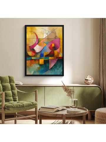 Earth Poster mit Leiste Geometrie