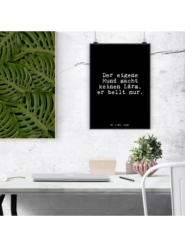 Mr. & Mrs. Panda Plakat Der eigene Hund macht... mit Spruch in Schwarz
