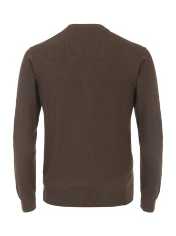 CASAMODA Pullover mit V-Ausschnitt uni 004430 in Beige