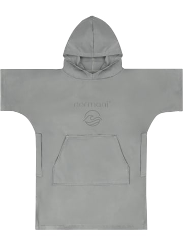 normani Kinder Mikrofaser Badeponcho Luquillo in Grau