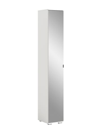 xonox.home Spiegelschrank  (B/H/T: 30x191x37 cm) in weiß und Spiegelfront
