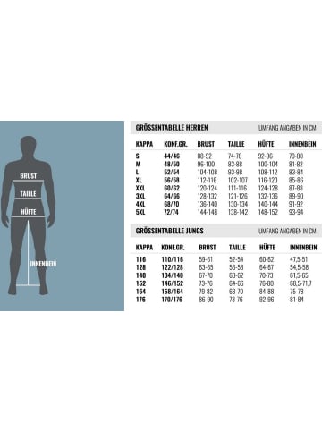 Kappa Polo "Poloshirt in großen Größen" in Schwarz