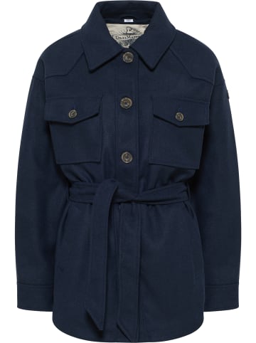 DreiMaster Damen Übergangsjacke Aus Wollgemisch in Nachtblau