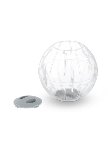 relaxdays Hamsterball in Transparent/ Grau - Ø 18,5 cm