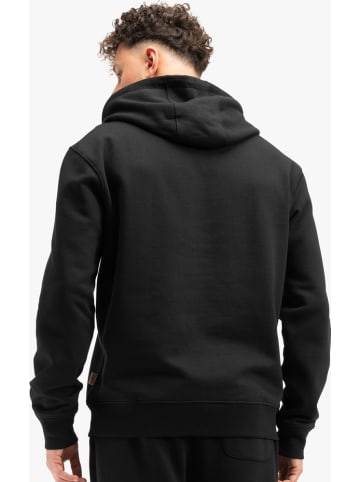 Lonsdale T-Shirt "Chatsworth Herren Kapuzensweatshirt normale Passform" in Schwarz