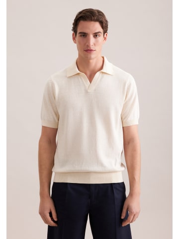 Seidensticker Polo Regular in Ecru