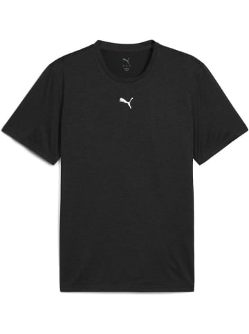 Puma T-Shirt "Tad EssentiaLongsleeve Heather Cat Tee (CF small Cat)" in Schwarz