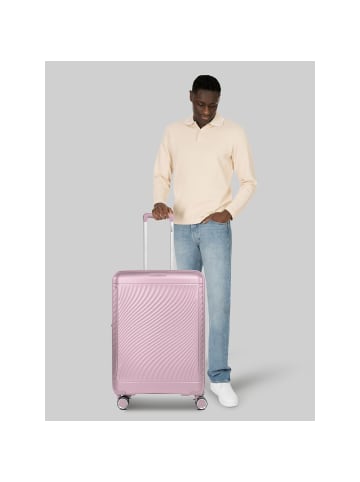 PICARD Vienna 4 Rollen Trolley M 65 cm mit Dehnfalte rose