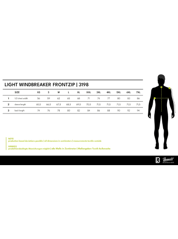 Brandit Jacke "Light Windbreaker Frontzip" in Grün