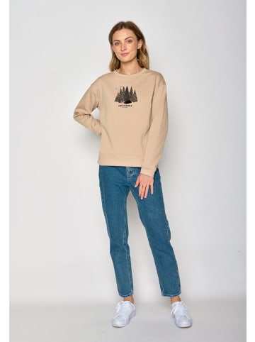 GreenBomb Sweatshirt Nature Camping in Kaffee Latte