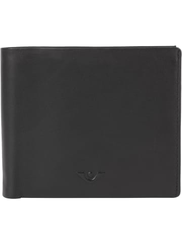 VLD VOi Leather Design Soft Tobi Geldbörse Leder 12 cm in schwarz