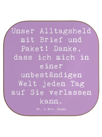 Mr. & Mrs. Panda Untersetzer für Gläser Spruch Briefe & Pakete m... in Lavendeltraum