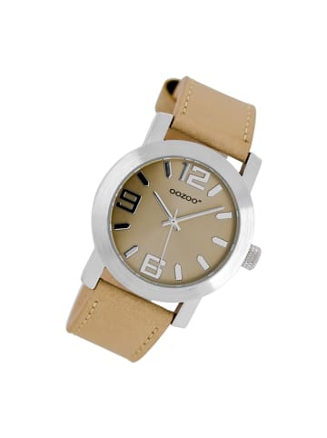 Oozoo Armbanduhr Oozoo JR braun, beige mittel (ca. 38mm)