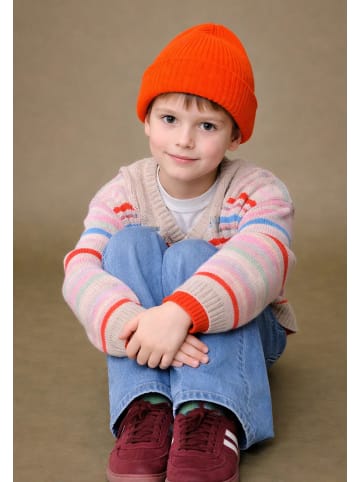 Yuhu Kinder Beanie Mütze Winter Unisex 3–8 Jahre in Rot