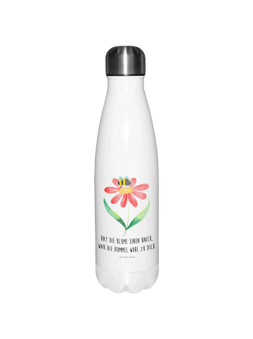 Mr. & Mrs. Panda Thermosflasche Hummel Blume mit Spruch in Weiß