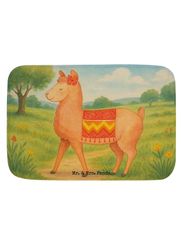 Mr. & Mrs. Panda fußmatte bad Alpaka Stolz Design ohne Spruch in Weiß