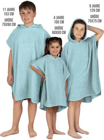 normani normani Badeponcho aus Bio-Baumwolle für Kinder in Hellblau
