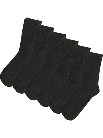 Erwin Müller Socken 6 Paar in anthrazit