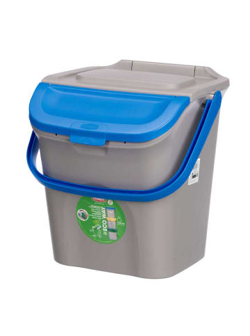 Stefanplast Mülleimer für Mülltrennung, 28 l in Blau, (B) 38,5 x (H) 37 x (L) 41 cm