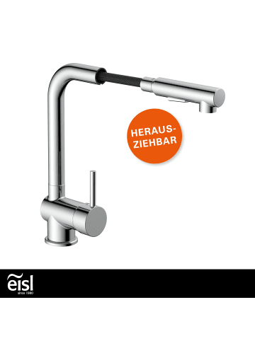 Eisl COOL Spültischarmatur, Chrom, mit herausziehbarer Geschirrbrause