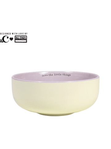 Blond Amsterdam Schale Liebe die kleinen Dinge in Gelb - 14cm