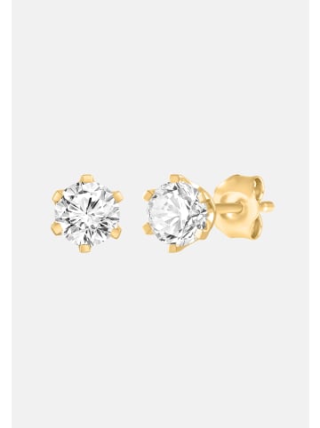 Ethische Diamanten Ohrringe aus 375 Gelbgold mit Lab Grown Diamant