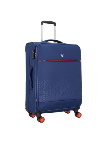 Roncato Crosslite 4 Rollen Kofferset 3-teilig mit Dehnfalte in blu