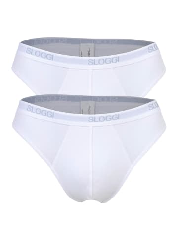 Sloggi Slip 2er Pack in Weiß