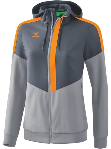 erima Trainingsjacke "Squad Tracktop Jacke Mit Kapuze" in Grau